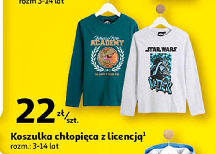 Koszulka ch艂opi臋ca z licencj膮 3-14 lat Auchan inextenso promocja