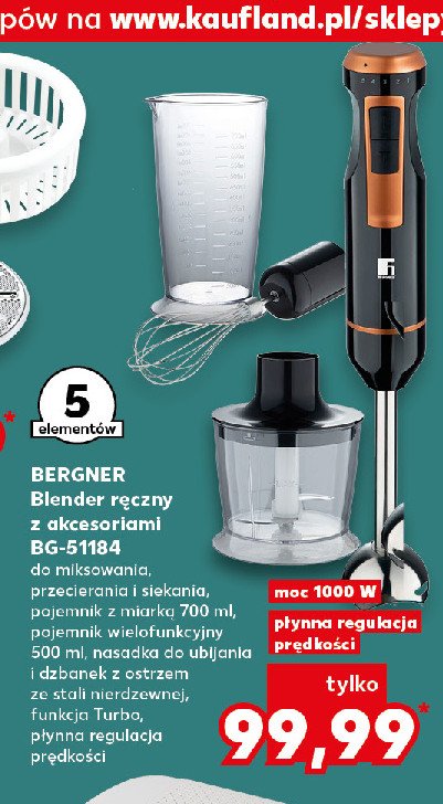 Blender bg-51184 Bergner promocja w Kaufland