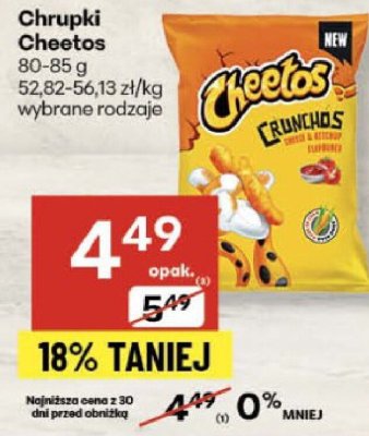 Chrupki Cheetos promocja w Delikatesy Centrum
