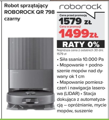 Robot sprzątający QR 798 czarny promocja w NEONET