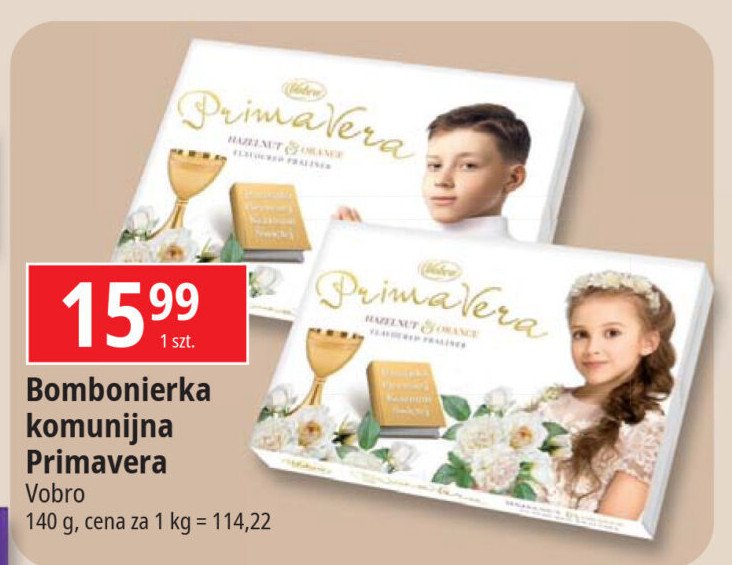 Bombonierka komunijna ch艂opczyk Vobro prima vera promocja