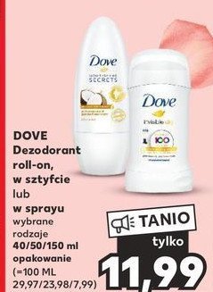 Antyperspirant restoring ritual Dove nourishing secrets promocja