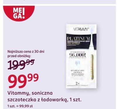 Soniczna szczoteczka z ładowarką Vitammy, 1 szt. promocja w Rossmann