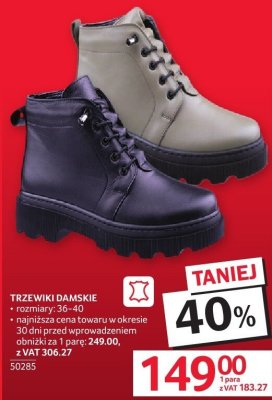 Trzewiki damskie - 36-41 promocja w Selgros