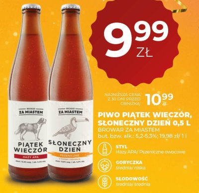Piwo SŁONECZNY DZIEŃ 0,5 L promocja w Duży Ben
