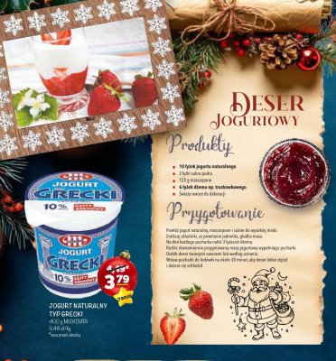 Jogurt naturalny typ grecki Mlekoita 400g promocja w Arhelan