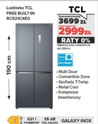 Lodówka FREE BUILT-IN RC521CXE0 promocja w NEONET