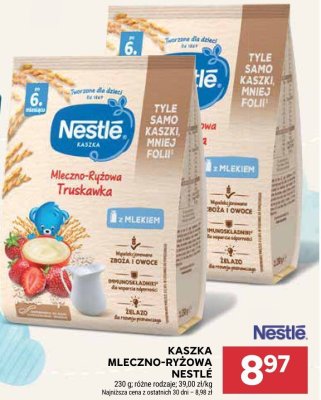 Kaszka mleczno-ryżowa Nestlé promocja w Stokrotka