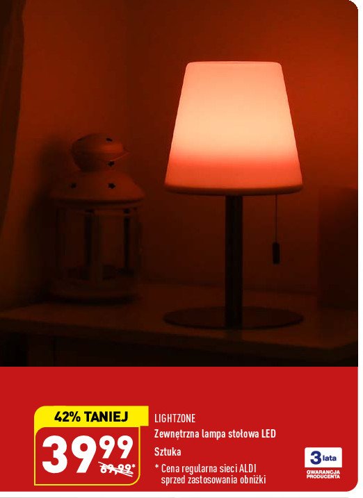 Lampa zewn臋trzna led LIGHTZONE promocja