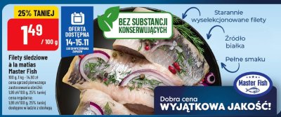 Filety śledziowe a la matias Master Fish promocja w POLOmarket