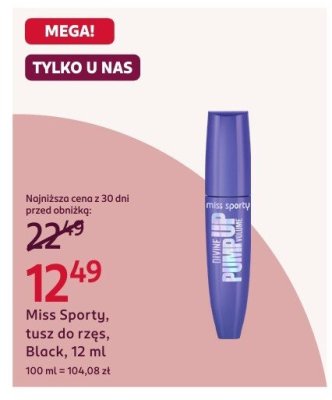 Tusz do rzęs, Black, 12 ml promocja w Rossmann