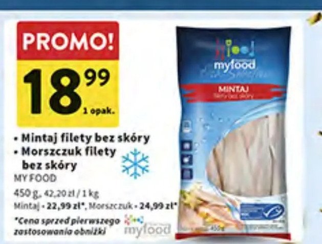 Morszczuk filet bez skóry Myfood promocja