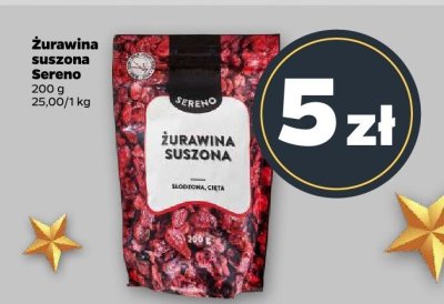 Żurawina suszona Sereno promocja w Netto