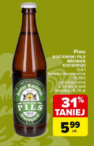 Piwo OBYWATEL KOCIEWSKI PILS promocja w Carrefour Market