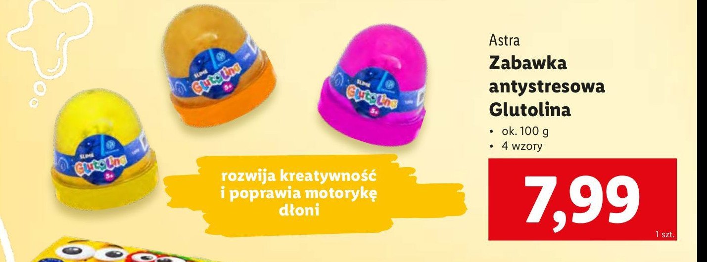 Zabawka antystresowa glutolina Astra promocja