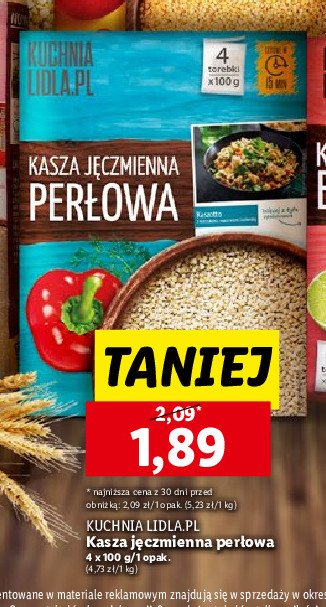 Kasza jęczmienna perłowa Kuchnia lidla.pl promocja