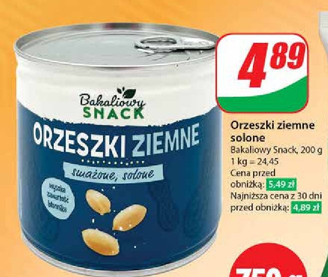 Orzeszki ziemne smażone solone Bakaliowy snack promocja