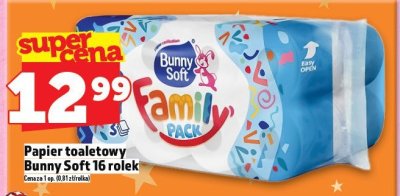 Papier toaletowy Bunny Soft Family Pack 16 rolek promocja w TOPAZ