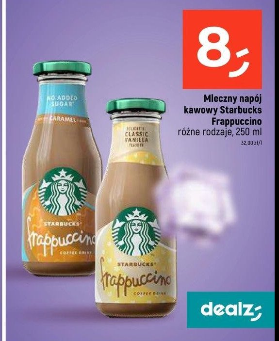 Napój caramel no sugar Starbucks frappuccino promocja