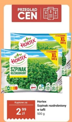 Szpinak rozdrobniony w tafli promocja w Dino