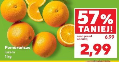 Pomarańcze luzem promocja w Kaufland