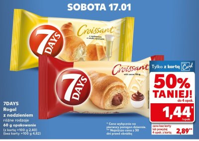 Croissant z nadzieniem różne rodzaje promocja w Kaufland