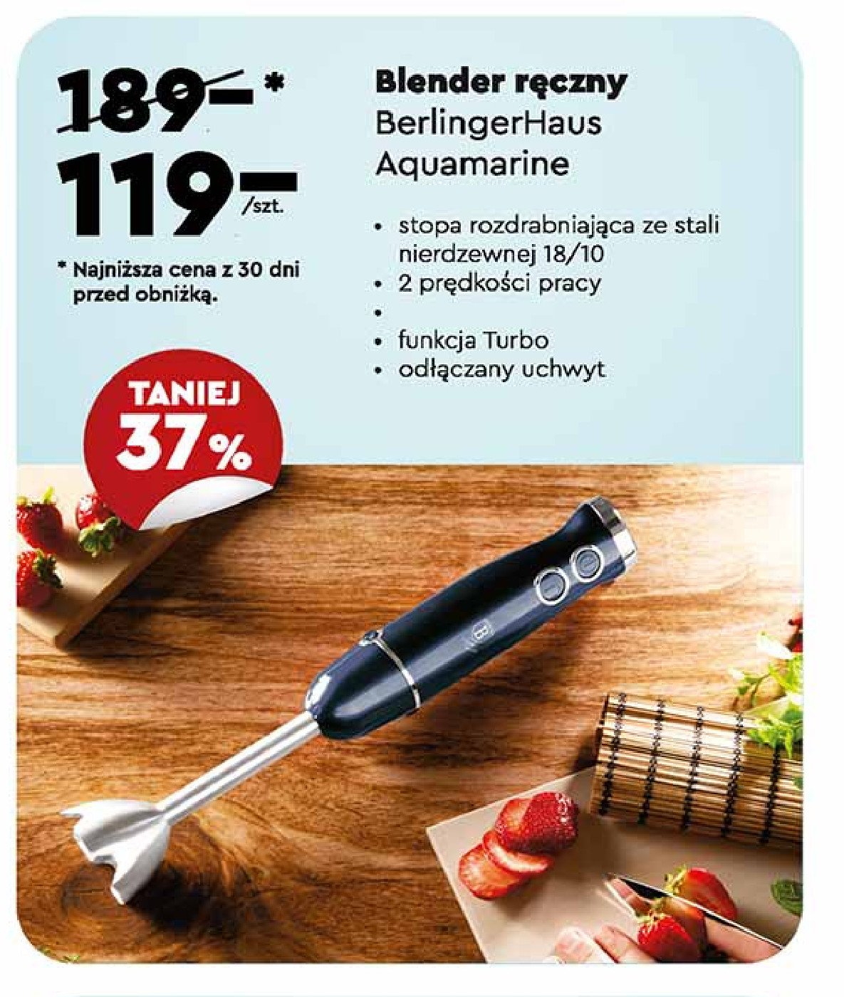 Blender r臋czny aquamarine Berlinger haus promocja