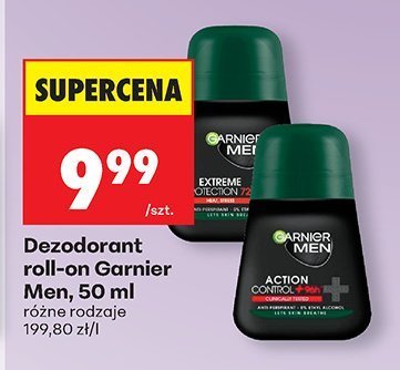Dezodorant roll-on Garnier Men, 50 ml różne rodzaje 199,80 zł/l promocja w Biedronka