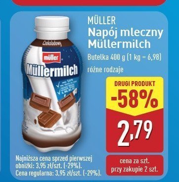 Napój mleczny czekoladowy Mullermilch promocja
