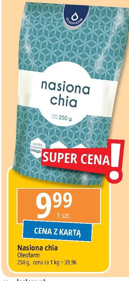 Nasiona chia Oleofarm promocja