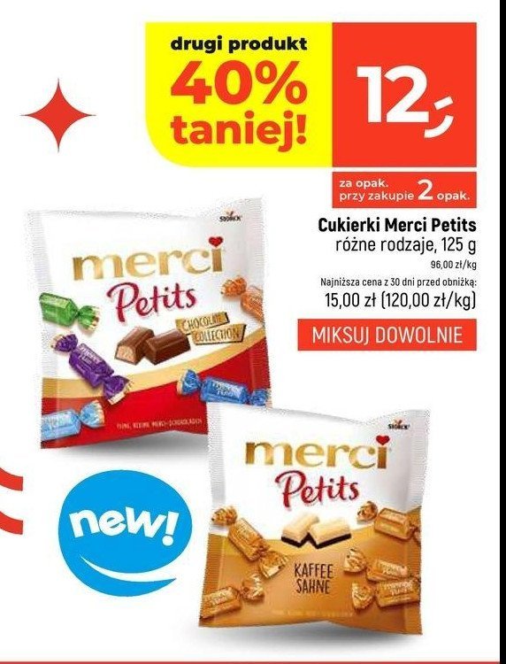 Cukierki chocolate collection Storck merci petits promocja w Dealz