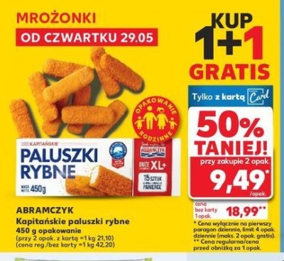 Paluszki rybne kapita艅skie Abramczyk promocja