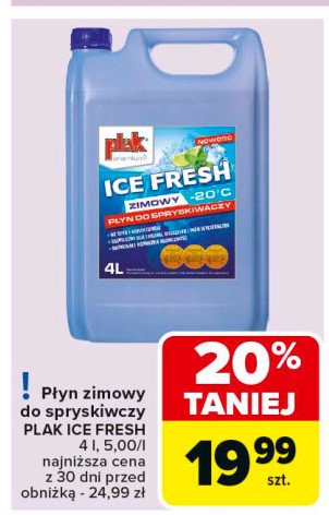 Zimowy płyn do spryskiwaczy -20c Plak promocja