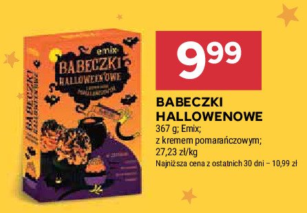 Babeczki halloweenowe Emix promocja w Stokrotka