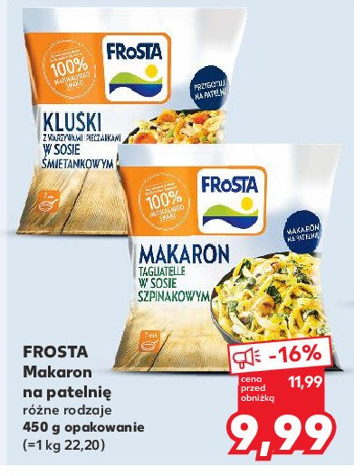 Kluski z warzywami z sosem 艣mietankowym Frosta promocja