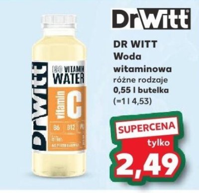 Woda witaminowa DR WITT Woda witaminowa różne rodzaje 0,55 l butelka promocja w Kaufland
