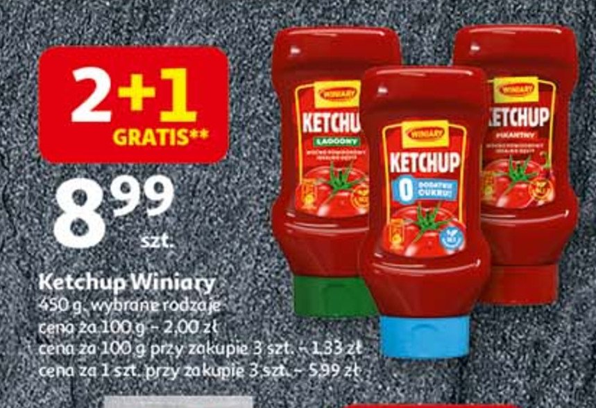 Ketchup pikantny Winiary promocja w Auchan