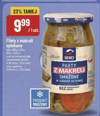 Filety z makreli opiekane Seko promocja w POLOmarket