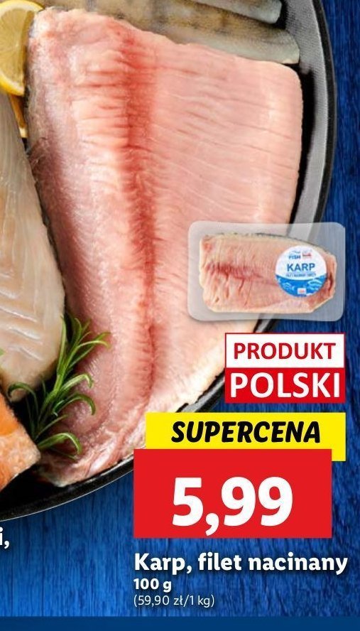 Karp filet nacinany promocja