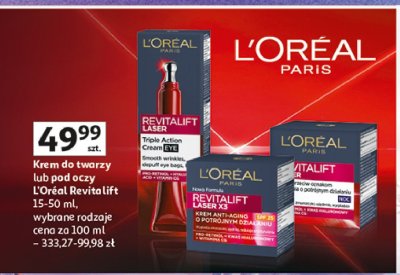 Krem pod oczy L'oreal revitalift laser x3 promocja