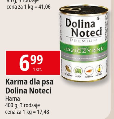 Karma dla psa bogata w dziczyznę DOLINA NOTECI PREMIUM promocja