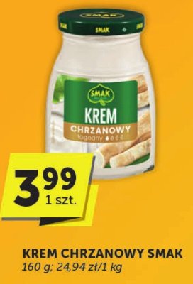 Krem chrzanowy Smak 160 g promocja w Groszek