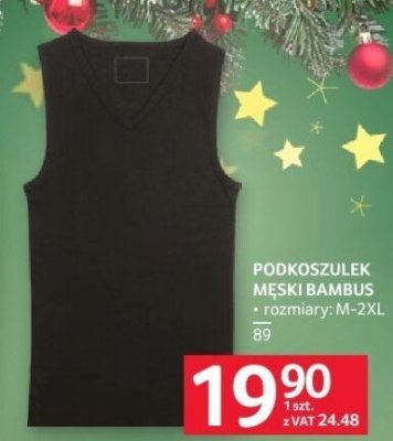 Podkoszulek męski bambus promocja w Selgros