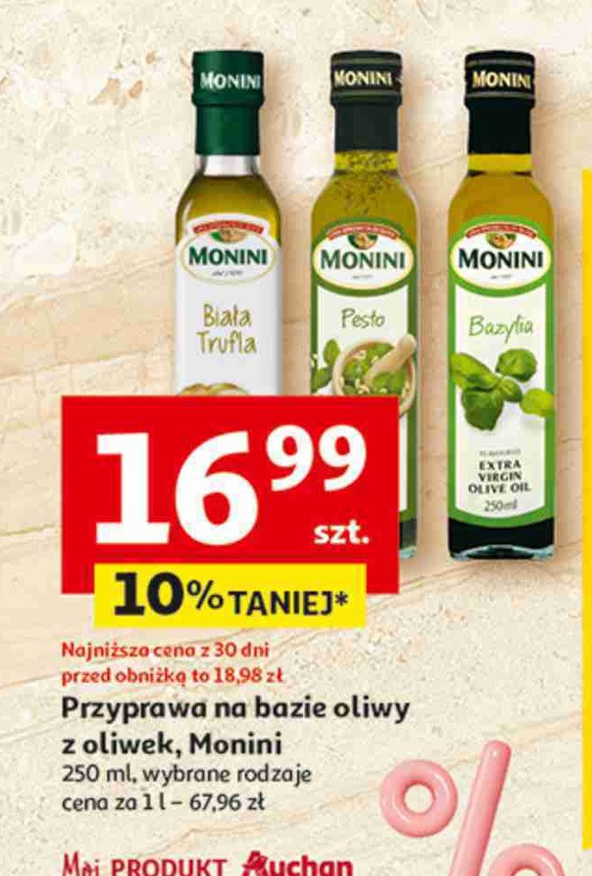 Oliwa smakowa pesto Monini flavoured promocja
