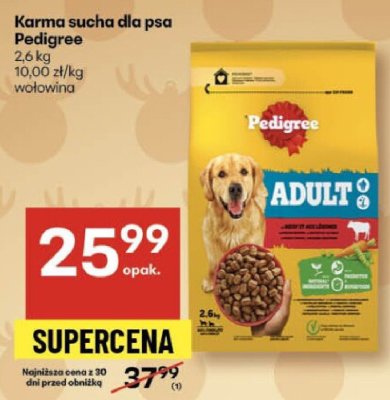 Karma sucha dla psa Pedigree 2.6kg promocja w Delikatesy Centrum