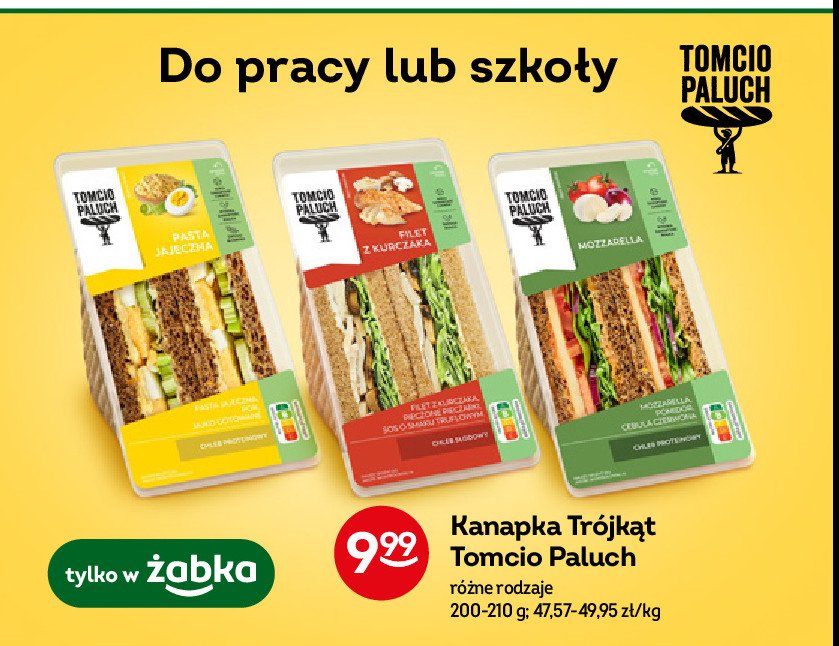 Kanapka pasta jajeczna Tomcio paluch promocja