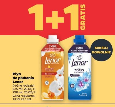 Płyn do płukania Lenor (różne rodzaje) 1+1 gratis promocja w Netto