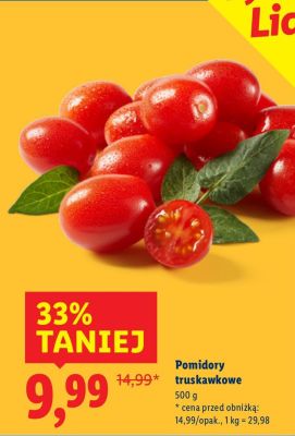 Pomidory truskawkowe promocja w Lidl