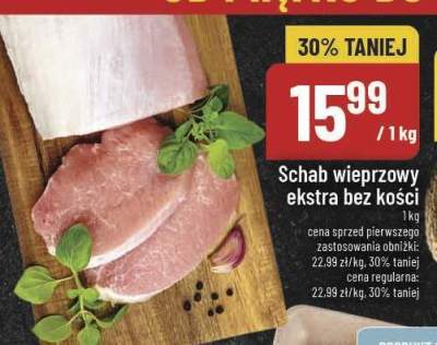 Schab wieprzowy ekstra bez kości promocja w POLOmarket