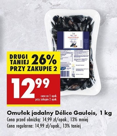 Omułek Delice gaulois promocja w Biedronka